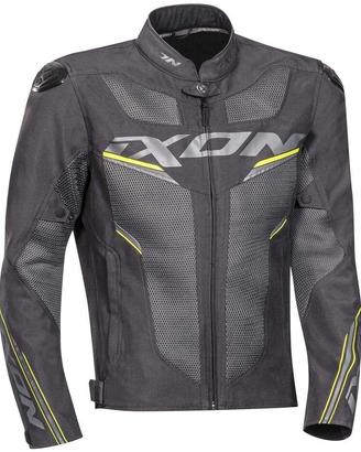 Giubbotto Moto in Tessuto Ixon DRACO Nero giallo