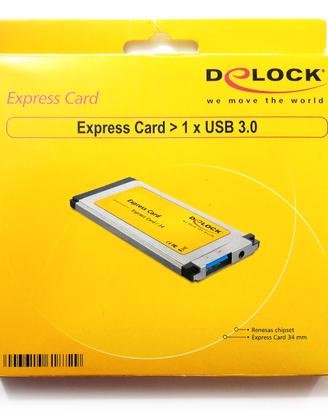 Scheda ExpressCard 34mm per presa USB 3.0