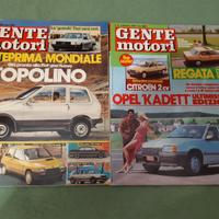 Gente motori 1984 2 copie Marzo Settembre Fiat