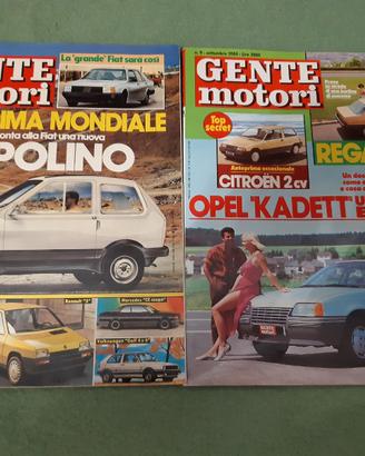 GENTE MOTORI 1984 2 copie Marzo Settembre Fiat