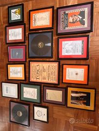 16 Quadretti Opera lirica e 78 giri vintage