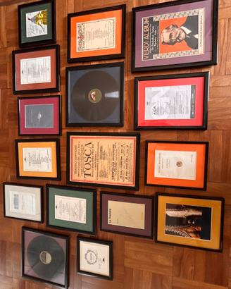 16 Quadretti Opera lirica e 78 giri vintage