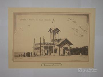 1)Riproduzione cartolina postale Livorno fine '800
