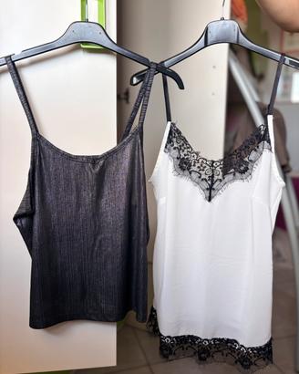 Set 2 camiciette smanicate