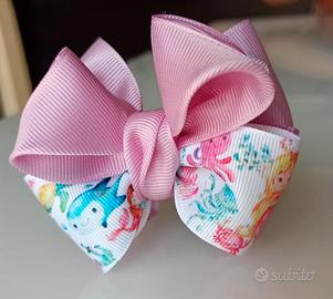 Fiocco con elastico NUOVO capelli mare pesci e sir