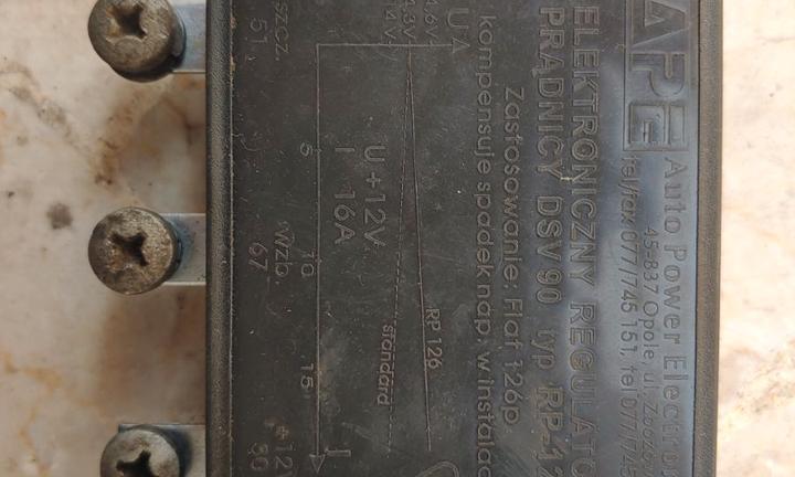 regolatore tensione elettronico APE RP126 topolino