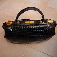 borsa in pelle di coccodrillo