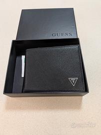 Portafoglio nuovo uomo GUESS nero in pelle 