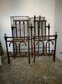 Letto Matrimoniale Antico in Ferro Artigianale 