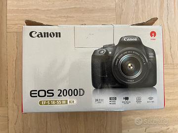 Canon Eos 2000D +  2obiettivi ( 17 -70mm - 18-55)