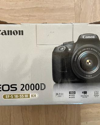 Canon Eos 2000D +  2obiettivi ( 17 -70mm - 18-55)