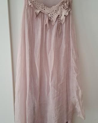 Vestito rosa antico