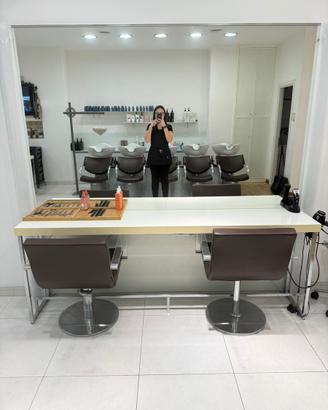 Arredamento negozio parrucchieri
