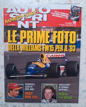AutoSprint N.39 - Williams Anno 1992 - Alfa 155 GT