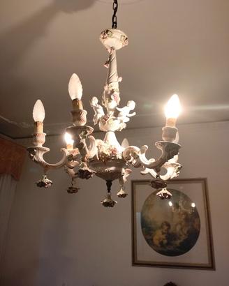 lampadario Capodimonte 