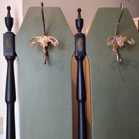 Attaccapanni a colonnine  da parete vintage