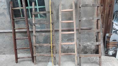 Antica vecchia scala pioli legno arredo