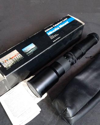 SUPERTELEOBIETTIVO 500MM F8 PRESET DI TOYO OPTICS