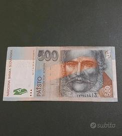 Rara banconota 500 korun Slovakia 🇸🇰