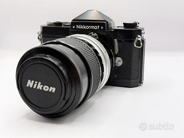Nikkormat FT con ottica Nikkor Q 135mm f2,8