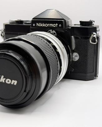 Nikkormat FT con ottica Nikkor Q 135mm f2,8