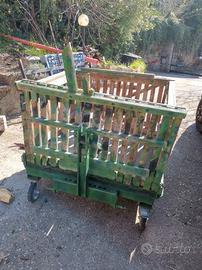 cesta artigianale posteriore trattore 