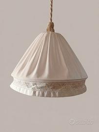 Lampada a sospensione in tessuto 