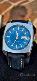 Edox Electronic 1966 Vintage 38mm Big Size Acciaio