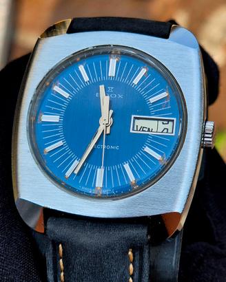 Edox Electronic 1966 Vintage 38mm Big Size Acciaio
