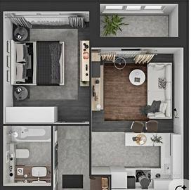 Confortevole e comodo trilocale