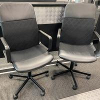 Coppia sedie ufficio regolabili