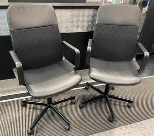 Coppia sedie ufficio regolabili