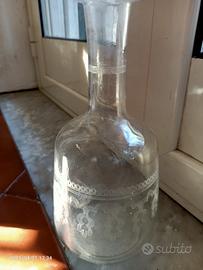 Alambicco Ampolla pregio bottiglia decorata vetro