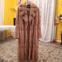 Pellicia visone femmina con inserti zibellino