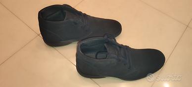 Polacchini Stivaletti pelle blu nuovi