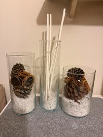 Decorazioni Natalizie 3  vasi