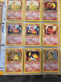 Lotto Carte Pokemon, set base prima edizione