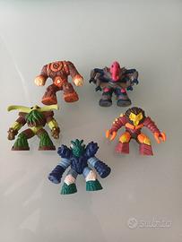 gormiti Magic egg elemental fusion set completo 