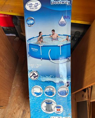 Piscina Bestway 305 + filtro a sabbia e scaletta