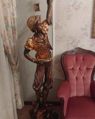 Candelabro puantana "Moro di Venezia" vintage