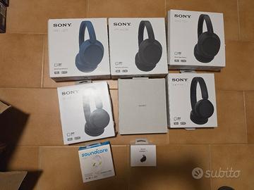 lotto di cuffie e auricolari sony 