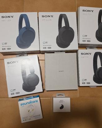 lotto di cuffie e auricolari sony 