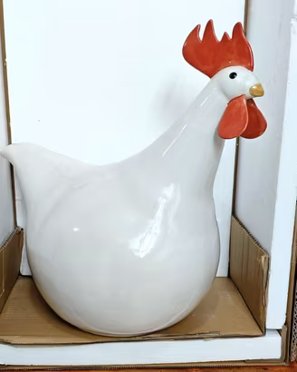 Gallina in ceramica