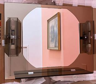 Specchio vintage in stile Fontana Arte