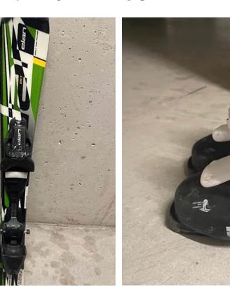 Sci 80cm  e scarponi bambino 17-18.5cm