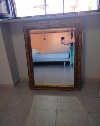 Specchio Vintage con Cornice Dorata