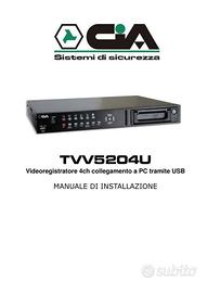 DVR Professionale Videosorveglianza CIA 4 Canali