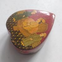 Portagioie indiano, vintage, dipinto a mano, raro