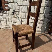 Set sedie in legno massello