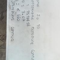 DIFFERENZIALE POST COMPLETO BMW 2.0 TD